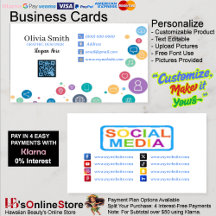 Social Media Networking QR Code Business Cards 14