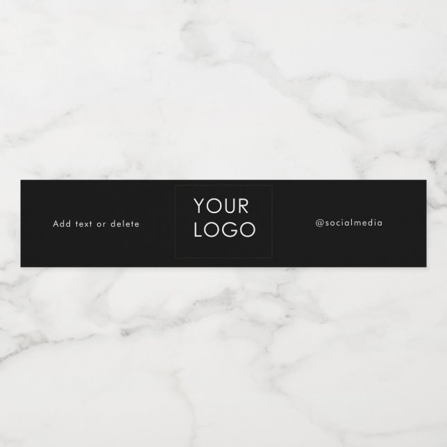 Social Media-Schlichte für Social Business-Logos f Wasserflaschenetikett (Einzelnes Label)