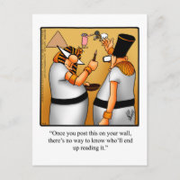 Social Media Spaß Postcard "Spectickles"