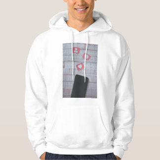 Social Media Vibes Hoodie - Minimalistisches Desig
