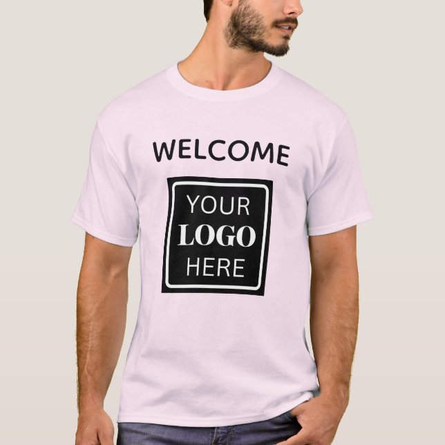 Social Media Welcome Business Logo-T - Shirt (Vorderseite)