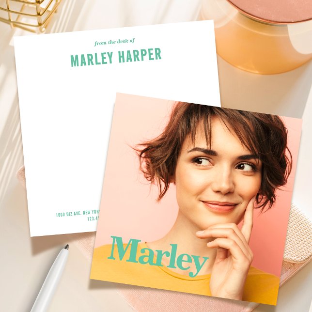 Social Notecard Beruflich Simple Niedlich Fun Foto Mitteilungskarte (Von Creator hochgeladen)