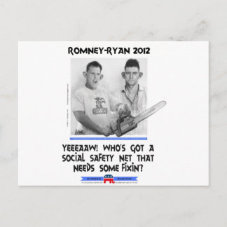 Social Safety net ryan romney tshirt.jpg Postkarte