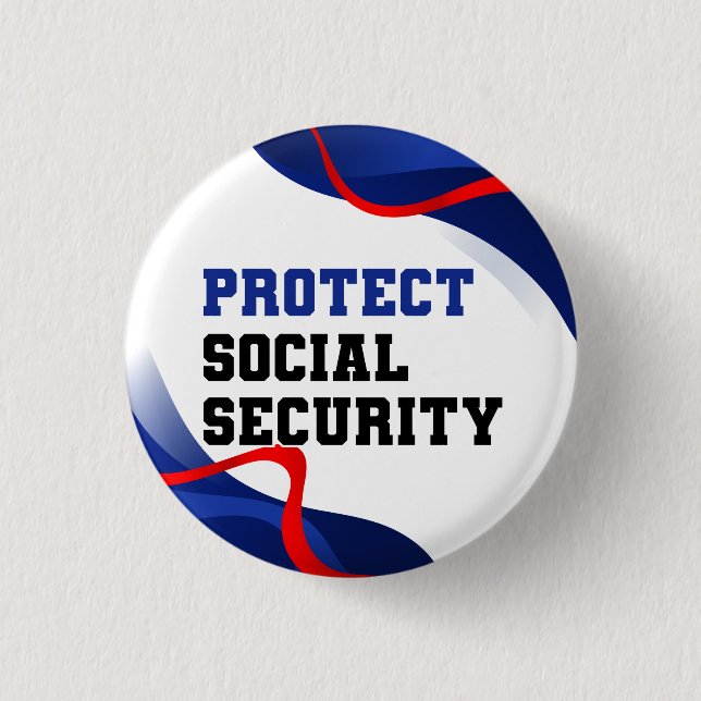 Social Security Political Anti Trump Accessory Button (Vorderseite)