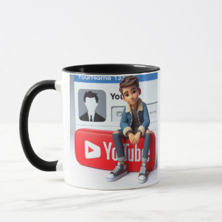 Social Vibes Tasse Youtube Logo-Design