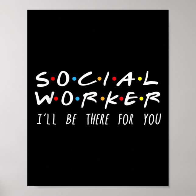 Social Worker I'll Be There For You Christmas  Poster (Vorne)