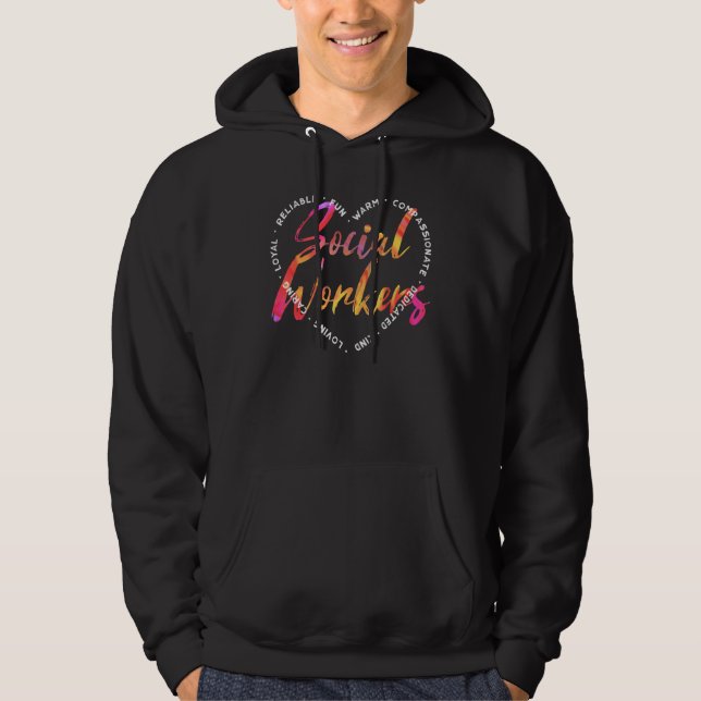 Social Worker Social Work Caseworker Public Servan Hoodie (Vorderseite)