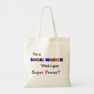 Social Worker Super Power Tragetasche