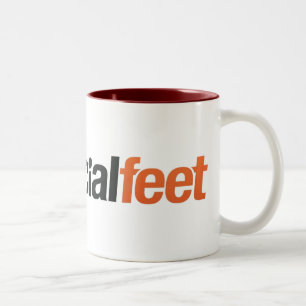 SocialFeet Wecker-Tasse Zweifarbige Tasse