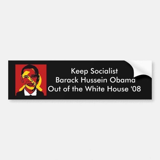 socialistobama, behalten sozialistischen Barack Autoaufkleber (Vorne)