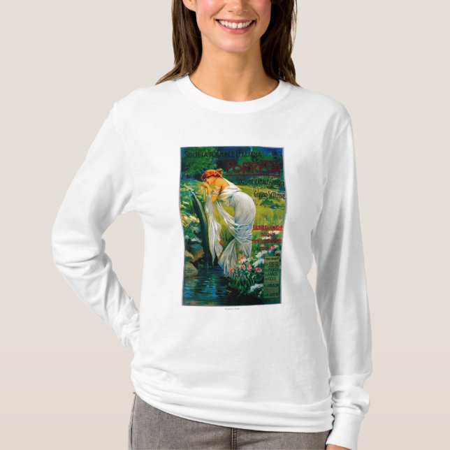 Societa Termale Italiana Vintages PosterEurope T-Shirt (Vorderseite)