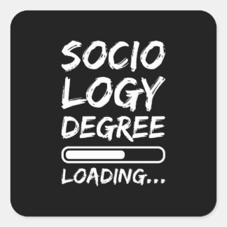 Sociology Degree Loading Quadratischer Aufkleber