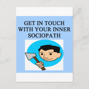 SOCIOPATH POSTKARTE