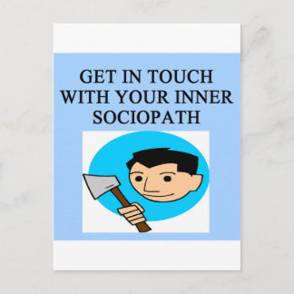 SOCIOPATH POSTKARTE