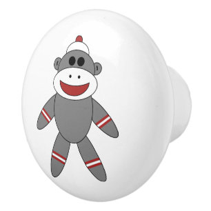 Sock Affe Stufftier Kinderschlafzimmer Dresser Keramikknauf