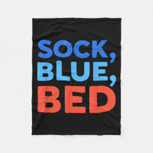 Sock Blau Bett Lustiges Meme  Fleecedecke