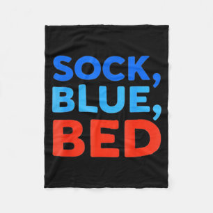 Sock Blau Bett Lustiges Meme Fleecedecke