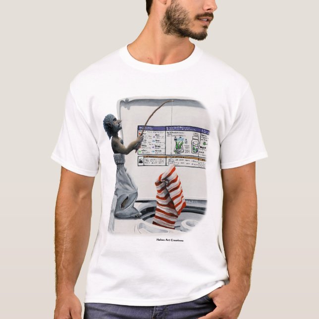 Sock Criminal Fishing Crime Fantasy Art Shirt (Vorderseite)