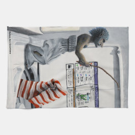 Sock Criminal Fishing Crime Fantasy Kittuch Geschirrtuch