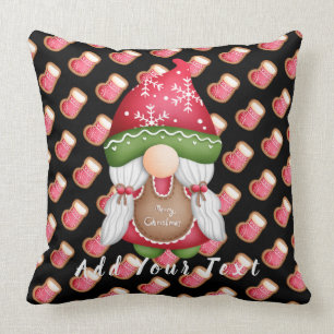 Sock Gnome Anpassen von Text und Farbe 20"X20" Kissen