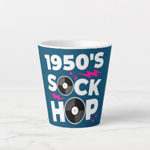 Sock Hop 50's Dance Theme Party der 50er Jahre  Milchtasse