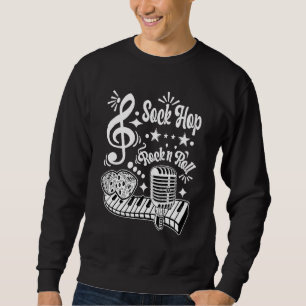 Sock Hop Party Rockabilly Retro 60er 70er Rocker R Sweatshirt