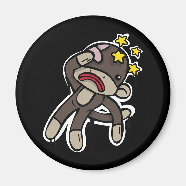SOCK MONKEY anschließen Magnet (Vorne)