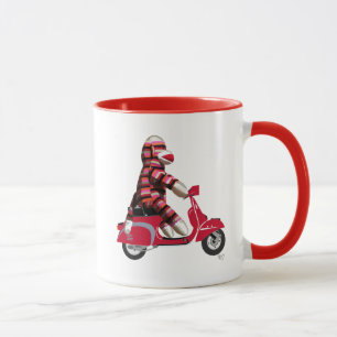 Sock Monkey auf Red Moped Tasse