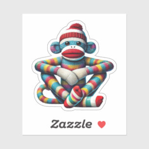 Sock Monkey Aufkleber