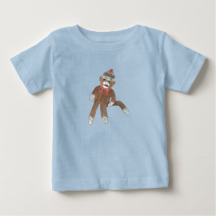 Sock Monkey Baby T-shirt