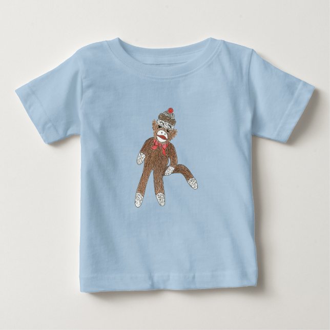 Sock Monkey Baby T-shirt (Vorderseite)