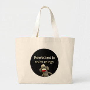 Sock Monkey Beleidigungen Jumbo Stoffbeutel