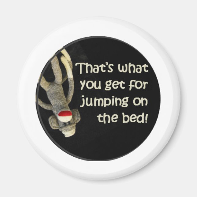 Sock Monkey Beleidigungen Magnet (Vorne)
