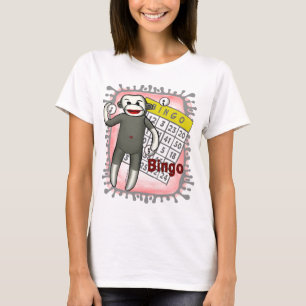 Sock Monkey Bingo T - Shirt