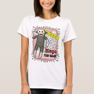 Sock Monkey Bingo T - Shirt