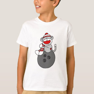 Sock Monkey Bowling T - Shirt und Geschenke