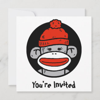 Sock Monkey Card/Einladung Einladung