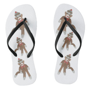 Sock Monkey Dreh Flop Flip Flops