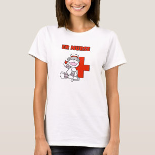 Sock Monkey ER Nurse T - Shirt und Geschenke
