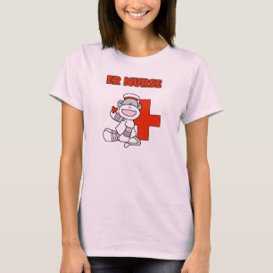 Sock Monkey ER Nurse T - Shirt und Geschenke