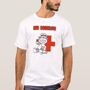 Sock Monkey ER Nurse T - Shirt und Geschenke