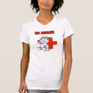 Sock Monkey ER Nurse T - Shirt und Geschenke