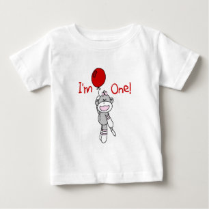 Sock Monkey Erstgeburt Tshirts und Geschenke