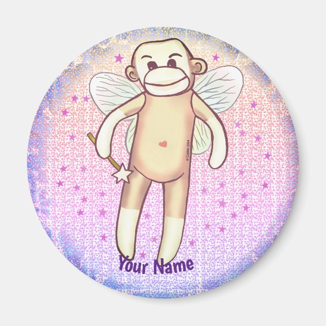 Sock Monkey Fee  Magnet (Vorne)