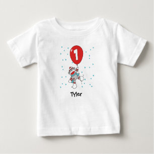 Sock Monkey First Birthday Baby T - Shirt