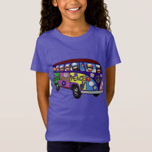 Sock Monkey Friedensbus T-Shirt