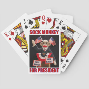Sock Monkey für den Präsidenten Spielkarten