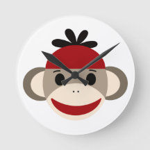 Sock Monkey für Junge Uhr