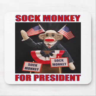Sock Monkey für Präsident Mousepad