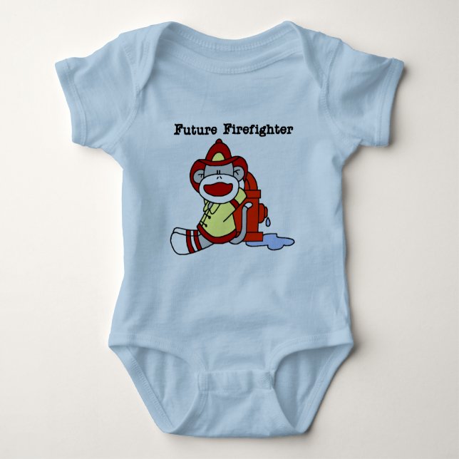 Sock Monkey Future Firefighter Tshirts and Ohrts (Vorderseite)